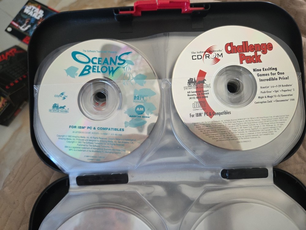 CD Box Holder By ALPHA W/ MISC CDs