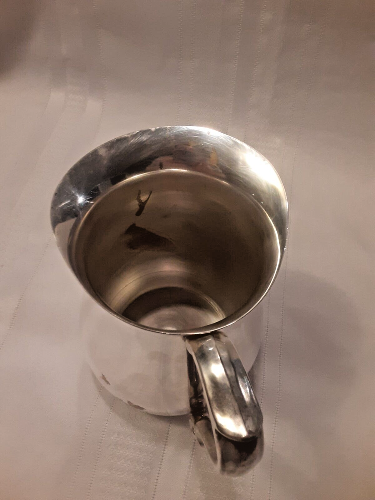 Vintage Pilgrim Silverplate Flat Bottom Pitcher 5½ Inches Tall