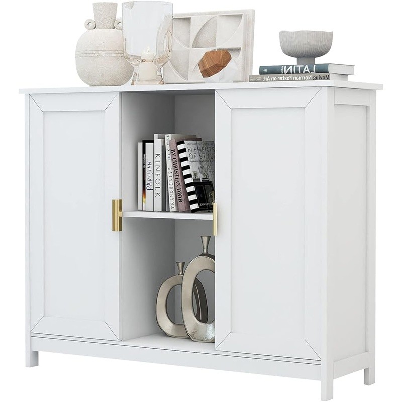 Narrow Buffet Cabinet Storage Console Multi-functional Entryway Organizer New