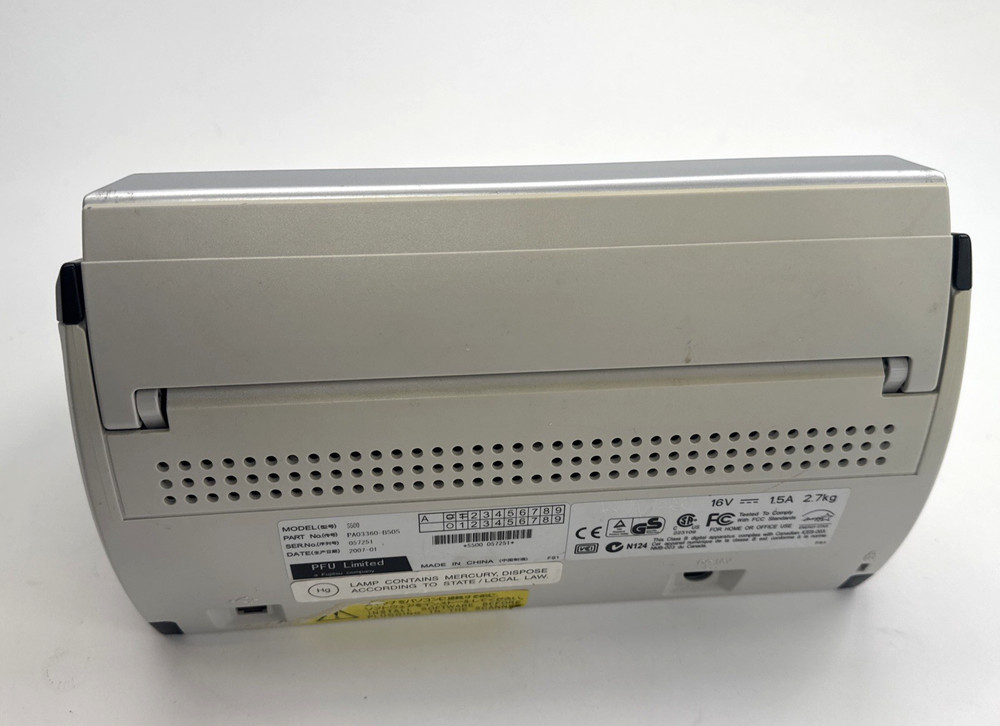 Fujitsu ScanSnap S500 Desktop Document Scanner USB with Cords TESTED *READ*