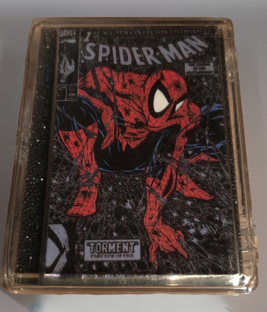 1990 SPIDER-MAN Silver Limited Ed Torment PIN Planet Studios