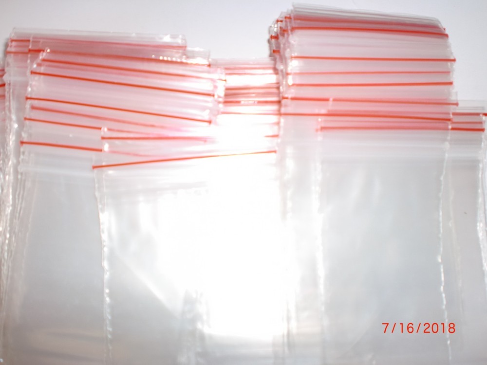 - 100 PLASTIC BAGS - 5" X 8" - SELF-SEALING - MULTI PURPOSE