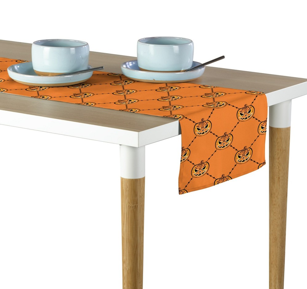 Scary Jack O Lantern Table Runners - 12"x72" or 14"x108"