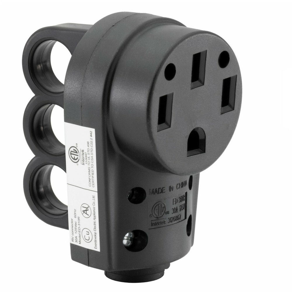 RecPro 50 Amp RV Female Plug Replacement Connector 50A Power Adapter