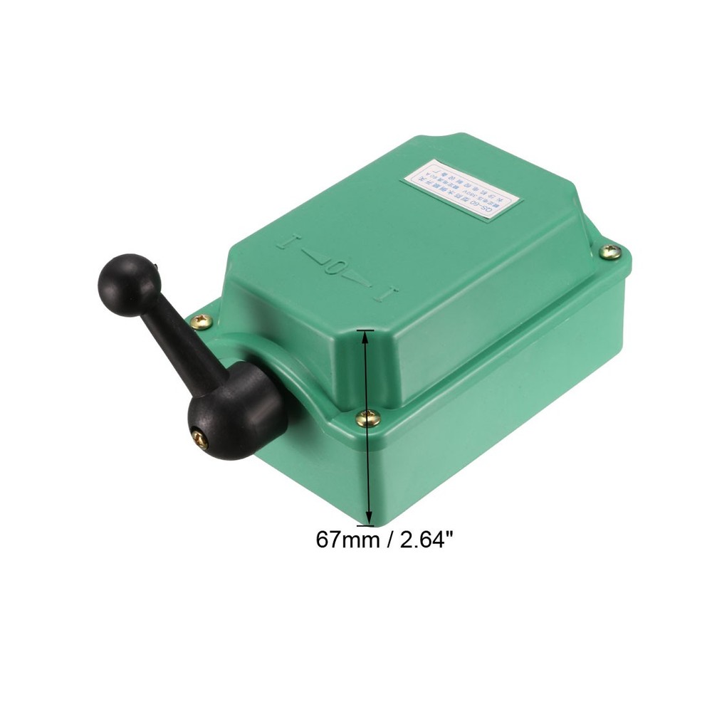 Drum Switch QS-60 3 Position Forward/Off/Reverse Motor Control Plastic Shell 60A