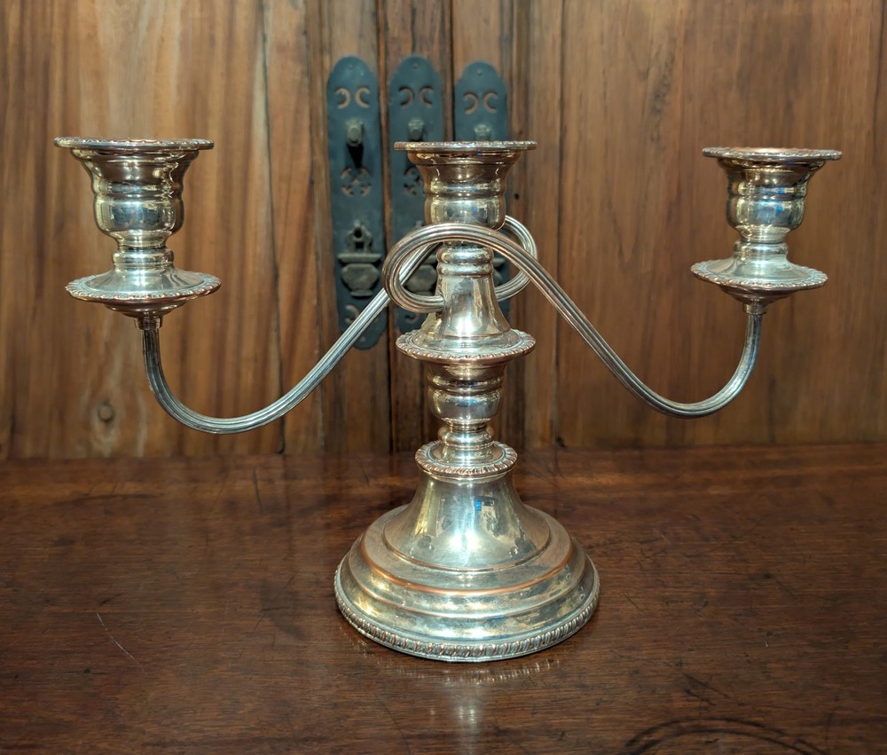 Vintage Silver Plated Candelabra