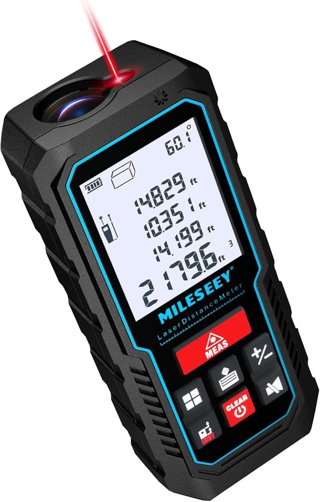 Compact 229ft Laser Measure Device with Angle Sensor & Energy-Saving Features
