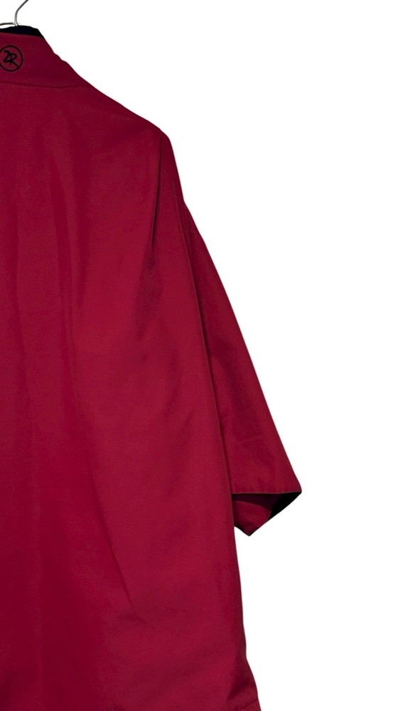 Zero Restriction Men Jacket 1/4 Zip Pullover Waterproof Reversible Red Black XL