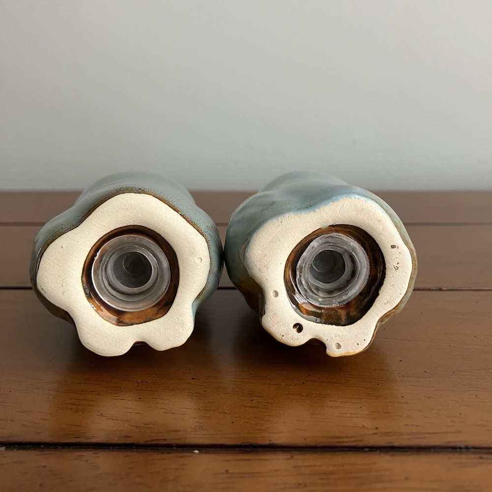 Ceramic Owl Salt & Pepper Shaker Set Whimsical Kitchen Decor Cottagecore