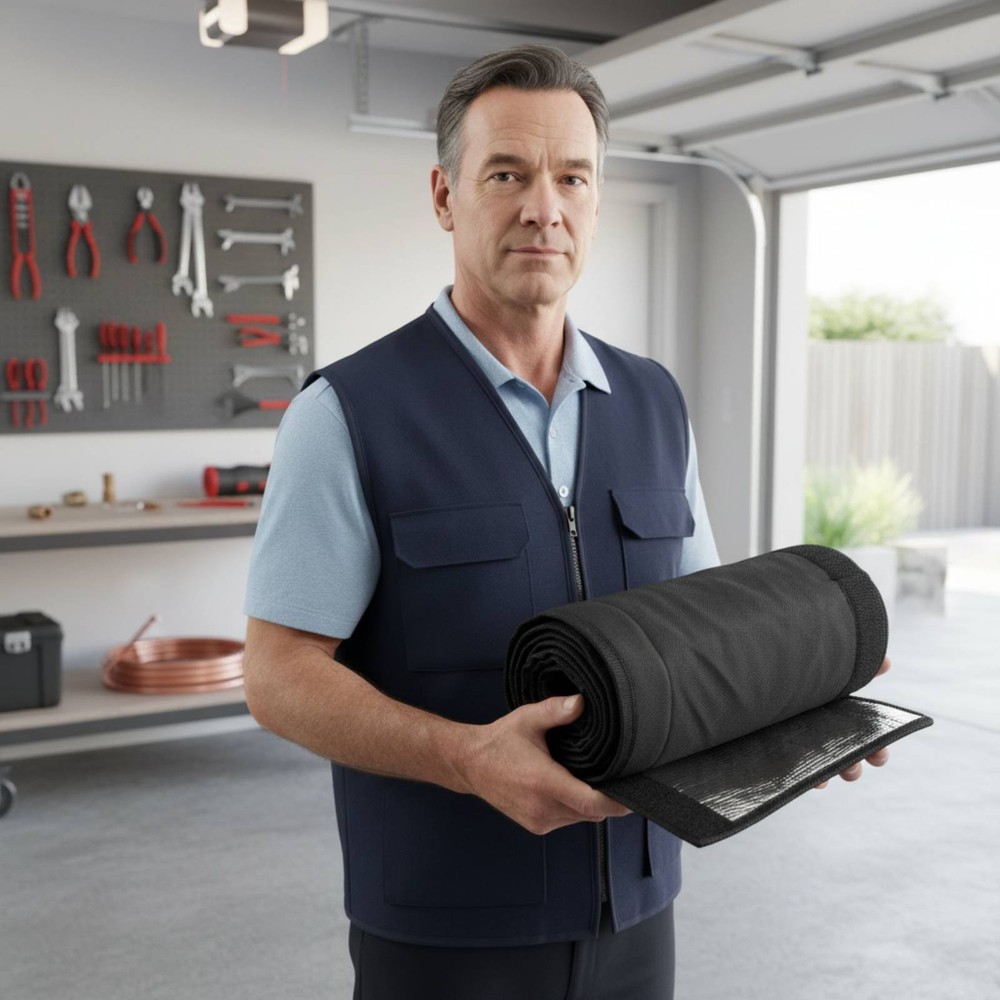 HVAC Pipe Insulation Cover High Temperature Resistant for DIYers