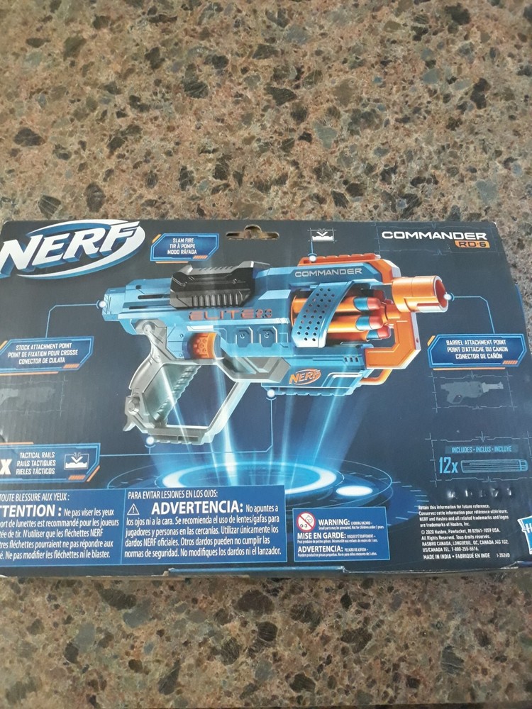 Nerf Elite 2.0 Commander RD-6 Blaster, 6-Dart Rotating