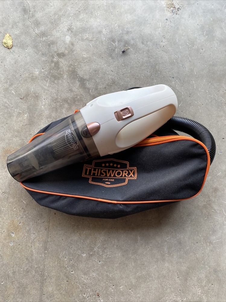 THISWORX Car Vacuum Cleaner 12v Corded - White