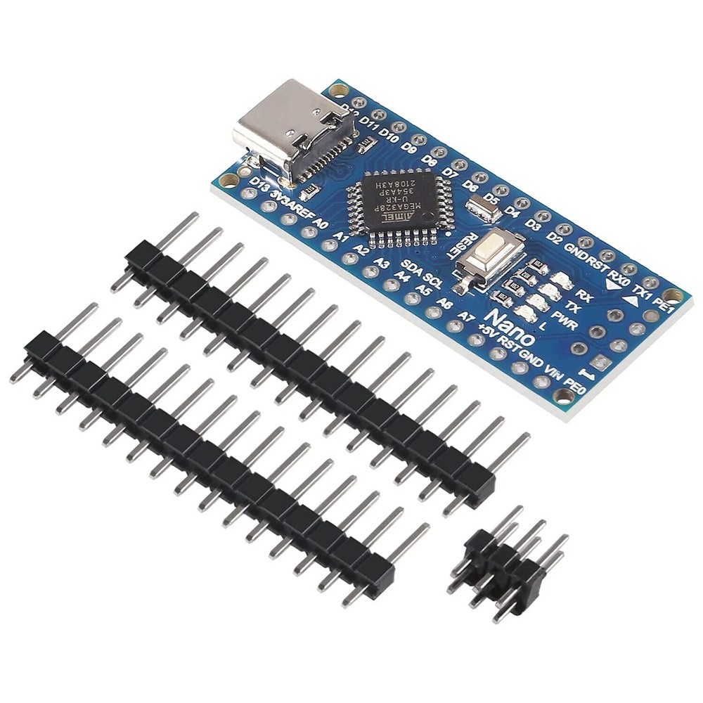 4PCS Nano v3 | USB-C | Welded | ATMEGA328P | IDE Microcontroller US