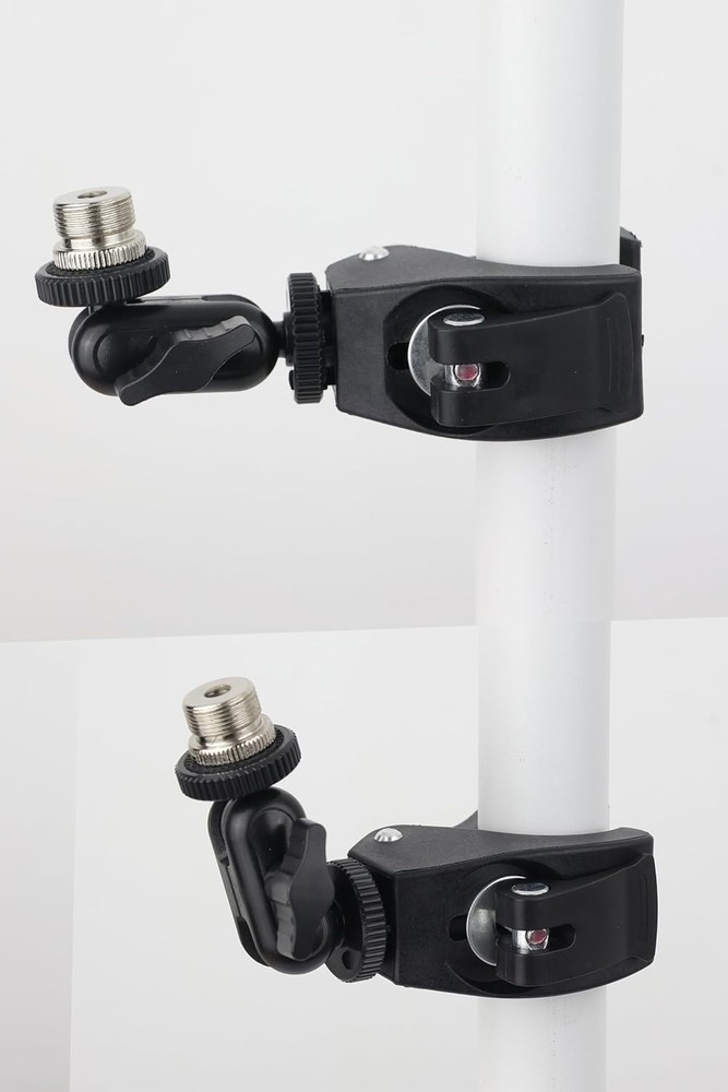 Hocoder Mic Crab Clamp Mount with 1/4 to 5/8 Inch Thread - Stands