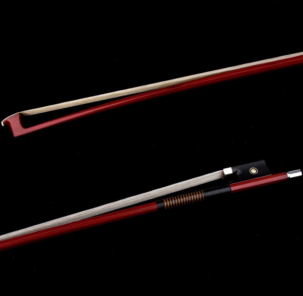 Master Antique Pernambuco Octagonal Violin Bow 4/4 Ebony Parisan eye Silver 61g