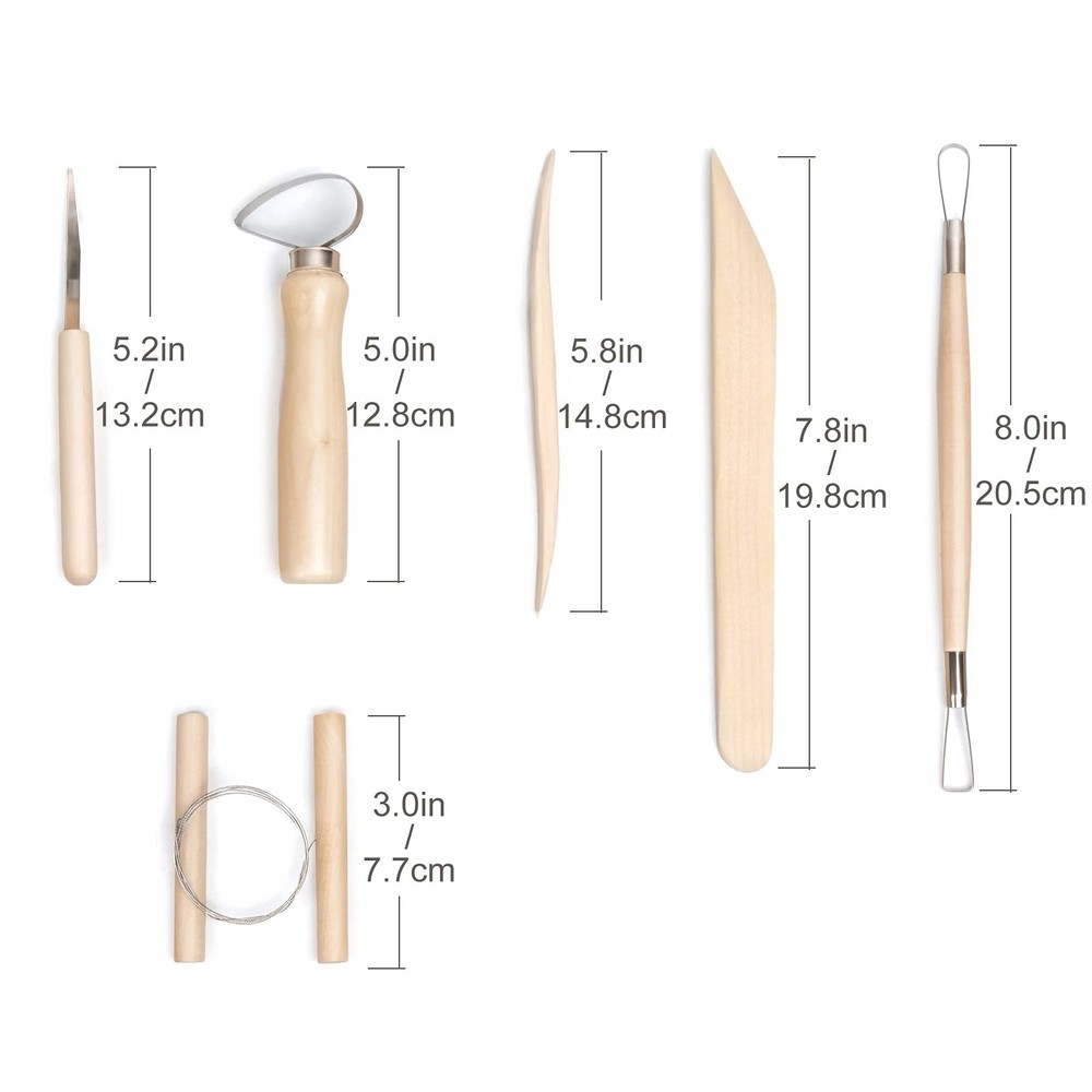 Clay Tools12pcs Pottery Clay Sculpting Tool Set