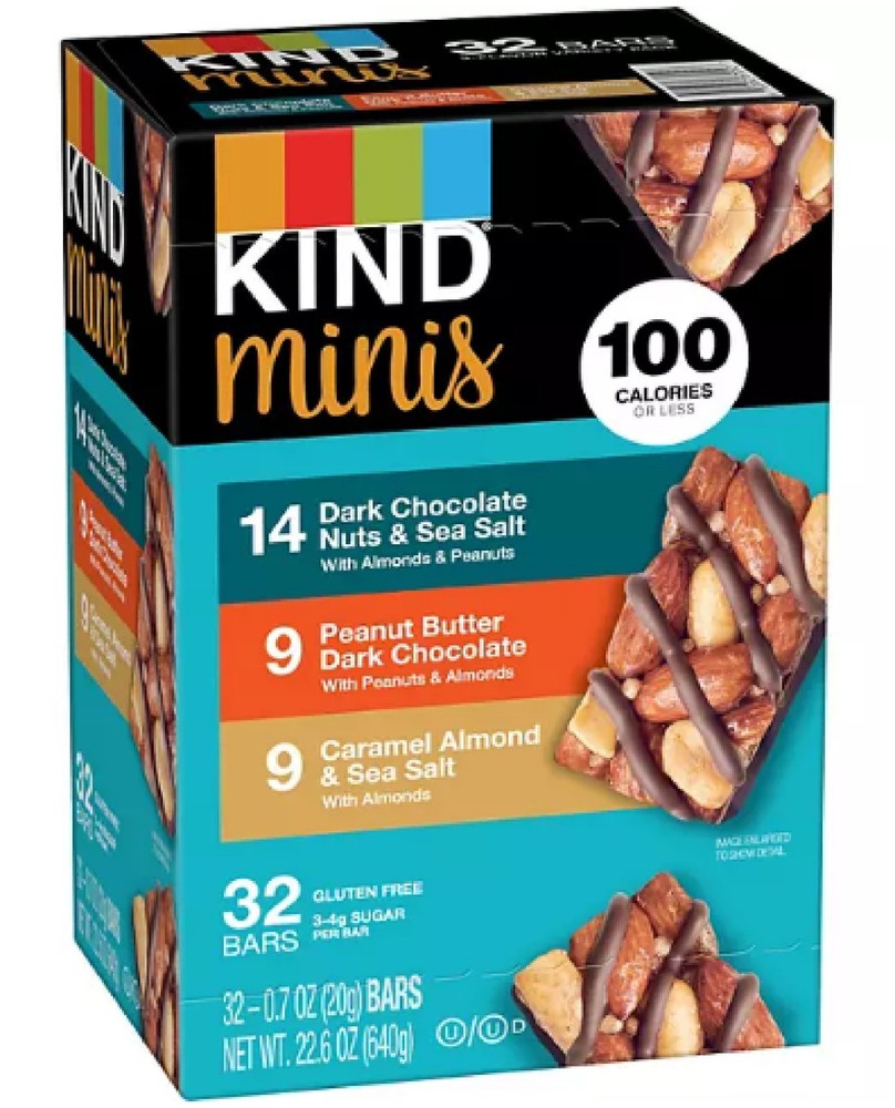 KIND Snacks Mini Nut Bar, Variety Pack, 32 ct.