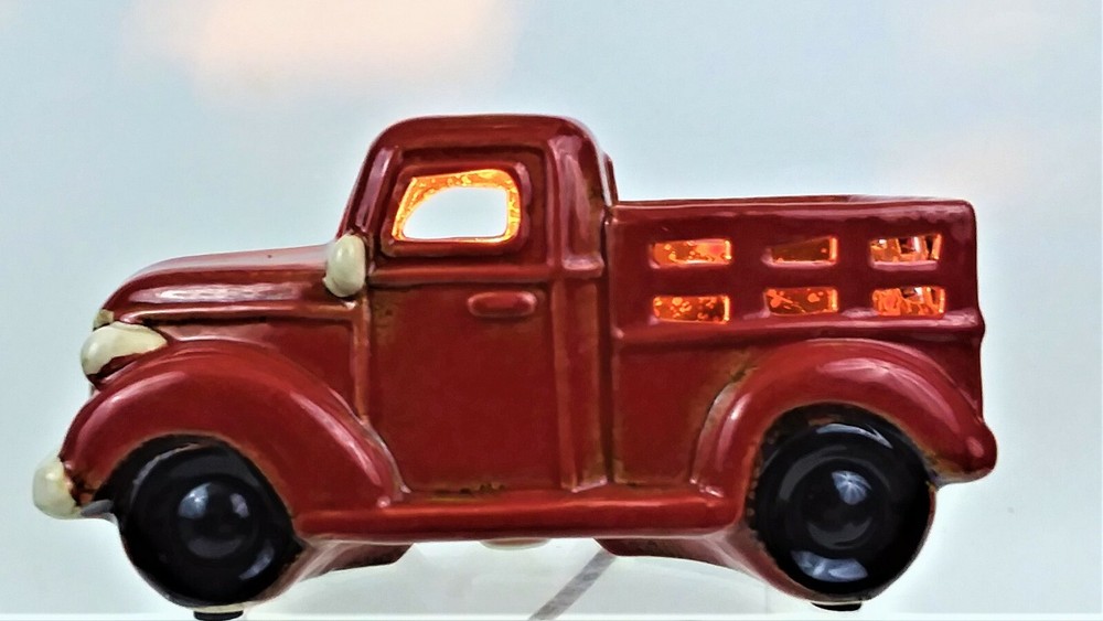 LITTLE RED TRUCK CERAMIC ELECTRIC NIGHT LIGHT