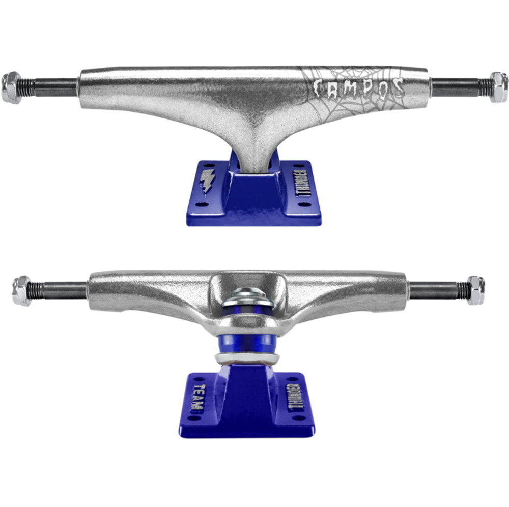 Thunder Campos Menace Inverted Trucks Silver Blue 149