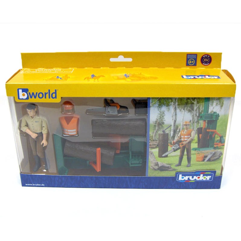 Bruder Bworld Logging Set with Man 62650