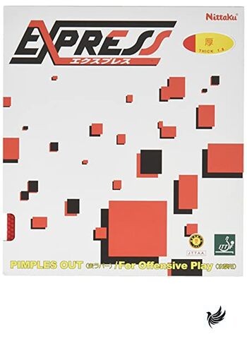 Nittaku Table Tennis Rubber Express Table Soft Beginner's NR-8521 Red Medium