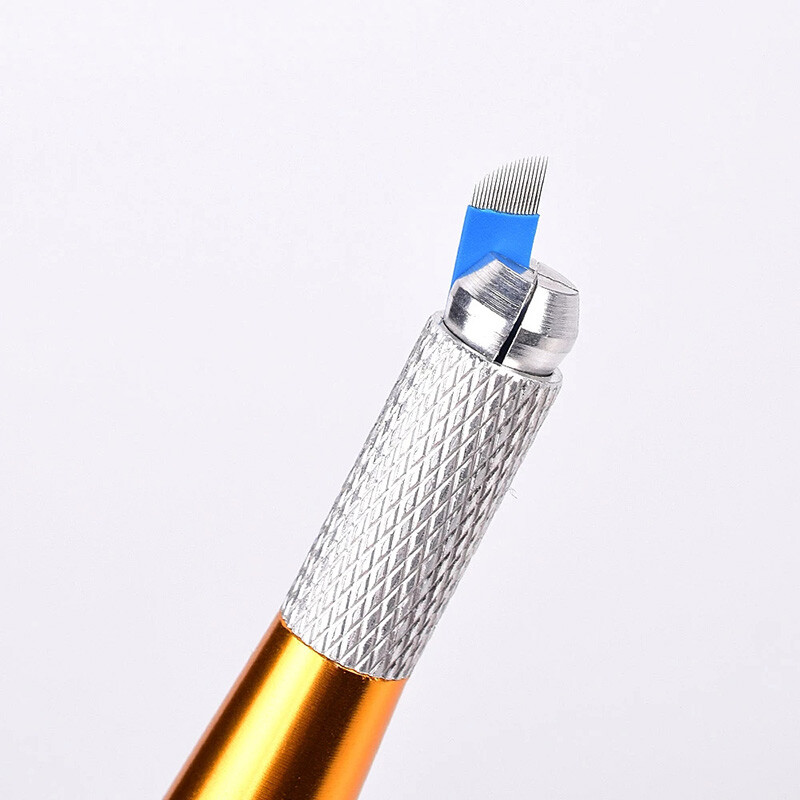 14F Microblading Blades Tattoo Needles Permanent Makeup Manual Eyebrow Blades