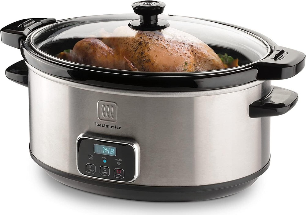 Toastmaster Slow Cooker with Locking Lid by Select Brands - Digital Slow Cooker