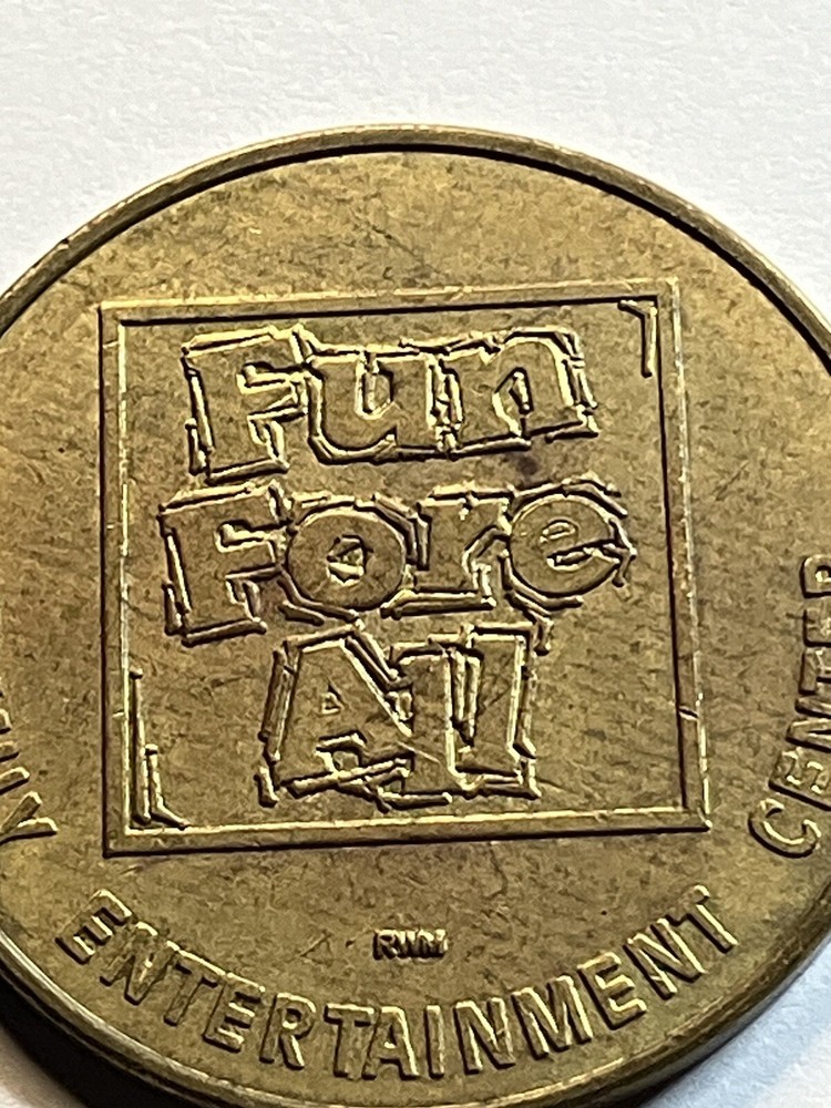 Vintage Fun Fore All Arcade Token #sL1