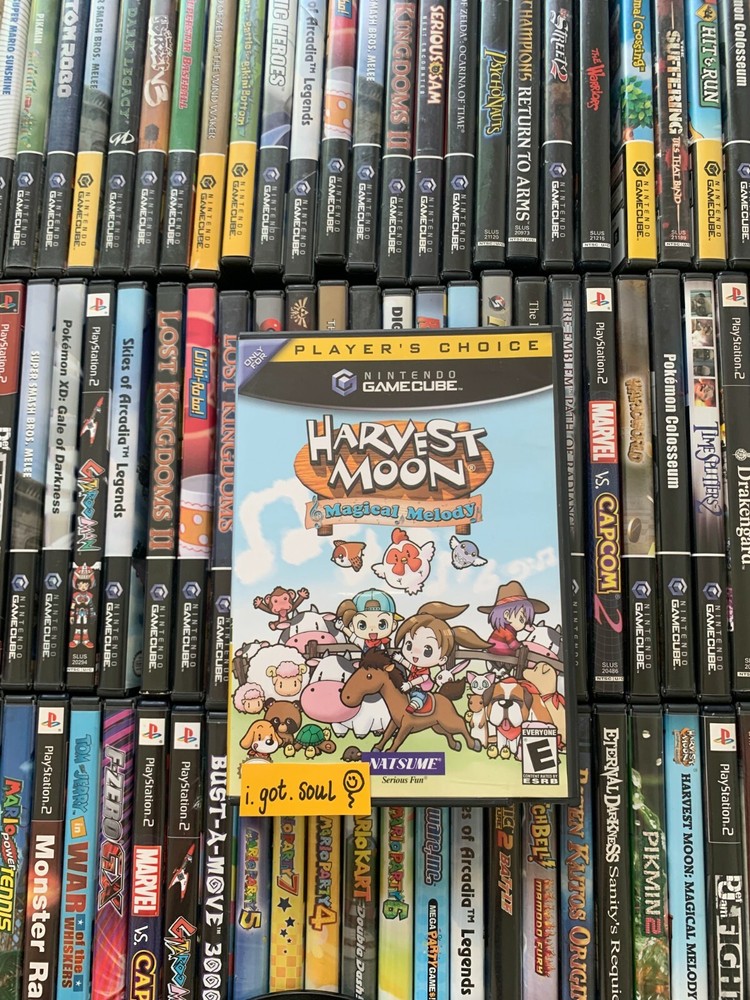 Harvest Moon Magic Melody Original Case + Artwork ONLY Gamecube OEM - NO GAME