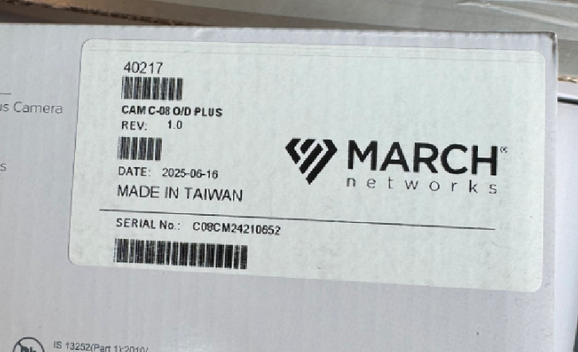March Networks Camera CAM C-08 Outdoor Plus - 40217