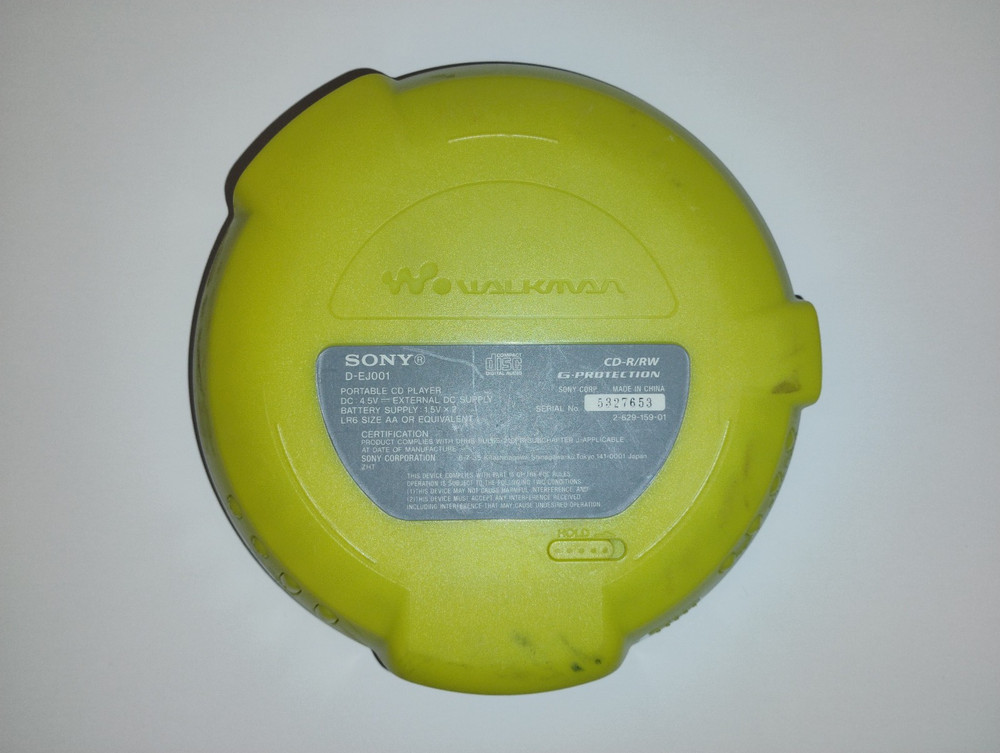 Sony CD Walkman D-EJ001, Green