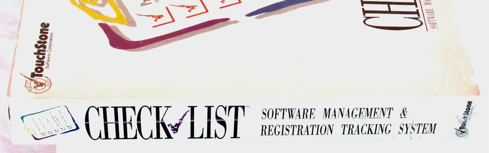 Sealed Vintage TouchStone Check List DOS Microsoft Software Management System