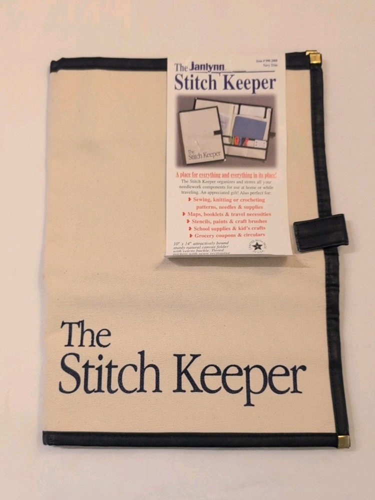 Janlynn Stitch Keeper Needlework Organizer Canvas Supply Storage