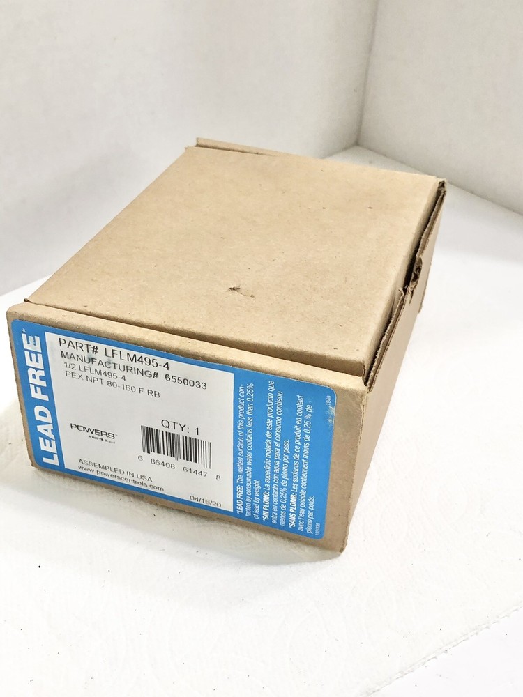 POWERS LFLM495-4 HydroGuard thermostatic tempering Valve