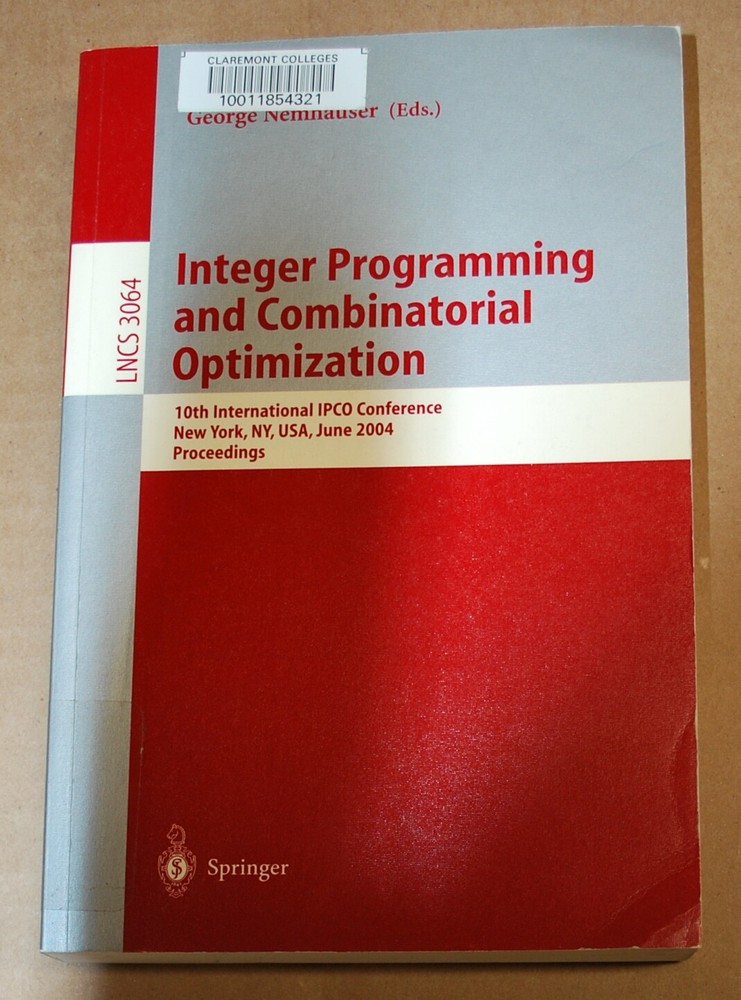 Integer Programming and Combinatorial Optimization