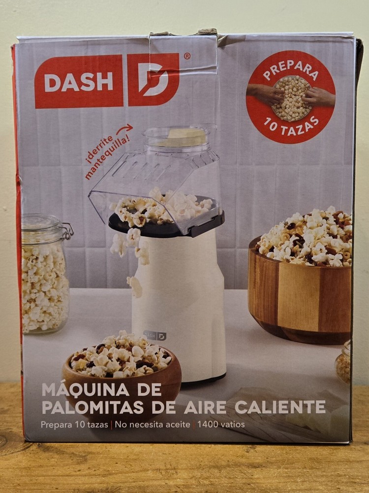 DASH 10 Cup Hot Air Popcorn Maker, Open Box, New