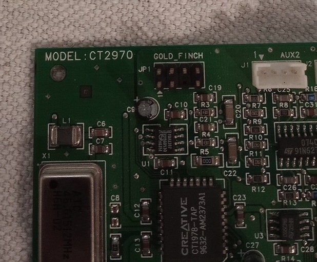 CREATIVE TECHNOLOGY CT2970 ISA SONATE AUDIO BOARD