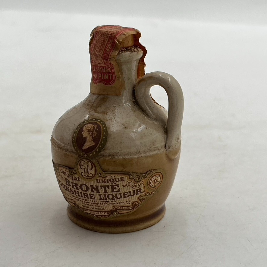 VTG Mini Bottle Empty Display Jug Collectible Bronte Yorkshire Liqueur