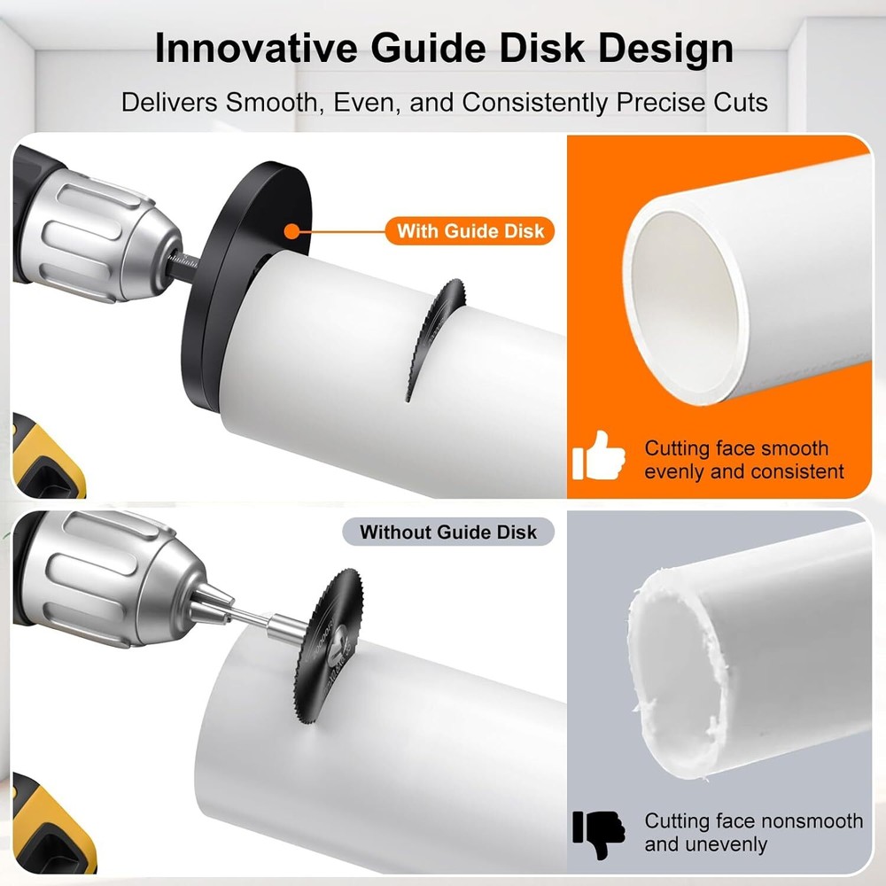Inside Pipe Cutter for PVC Pipe, Cutter Tool Set with Scale - Adjustable Depth G