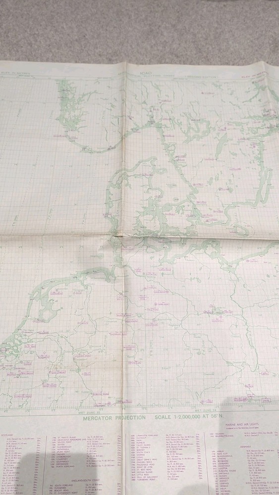 Original War Office Plotting map London-CRACOW-HELSINKI 1949