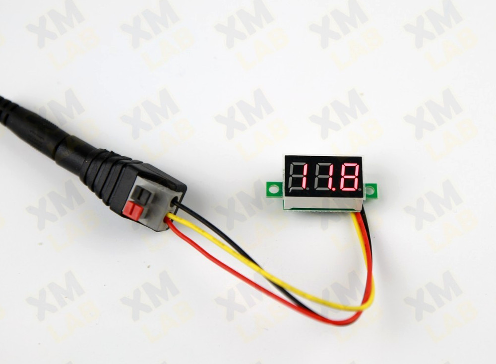 5 Pcs PDC 0-30V 3-Wire Voltmeter LED Display Panel Volt Meter Voltage Tester