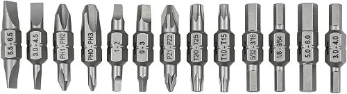 Wiha 77780 13 Piece Double End Bit Reload Set