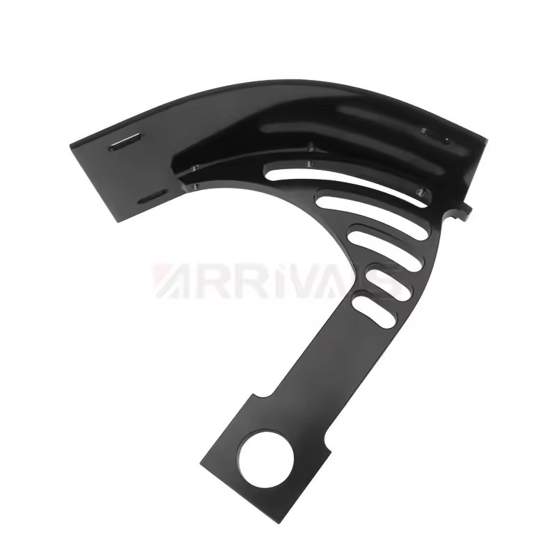 Universal Motorcycle Side Mount License Number Plate Bracket – Black