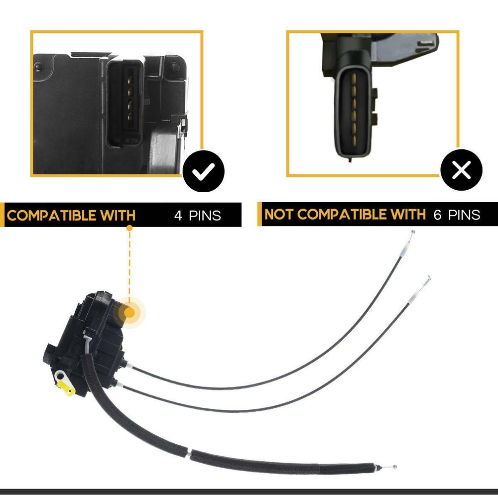 A-Premium Front Left Driver Side Door Lock Actuator for Nissan Versa 2007-2011