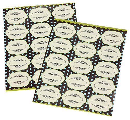 Labels With Decorative Borders All Purpose Blank Kitchen Name Organzing Stickers