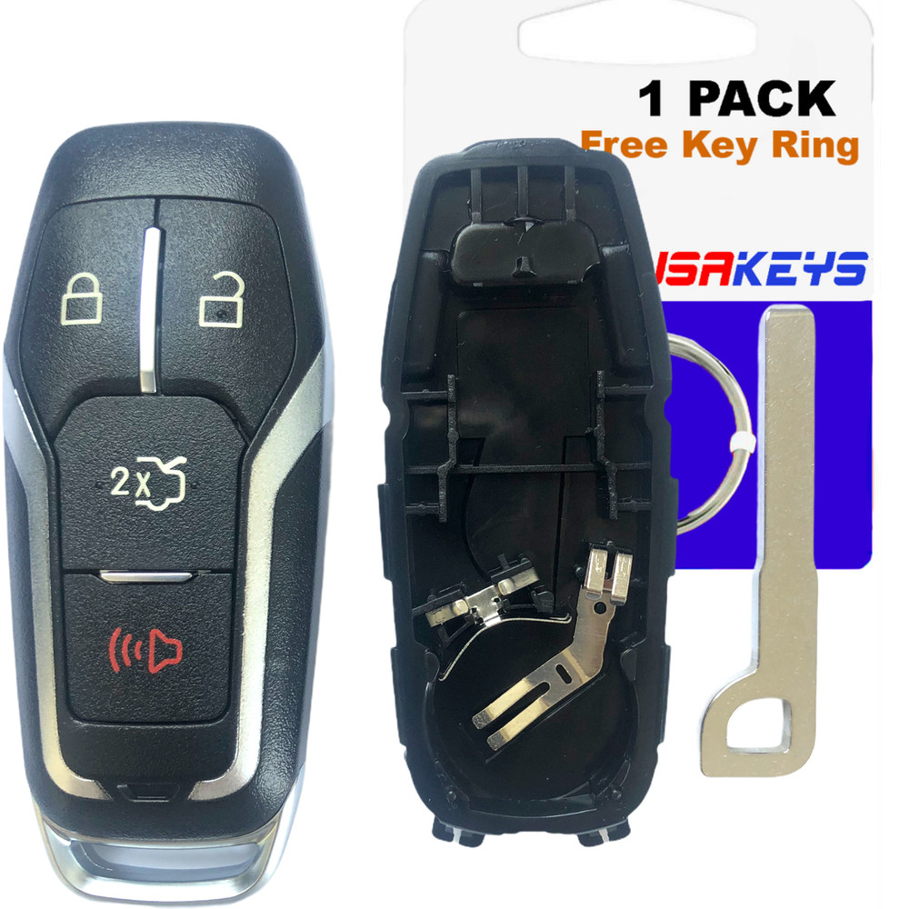 Remote Key Fob Uncut Shell Case For 2015 2016 2017 Ford Explorer Edge