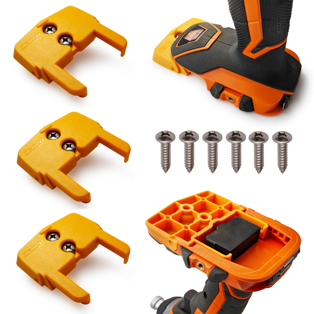 PERCH Tool Holder Organization for RIDGID 18v Tools (3pc) | Made in USA |