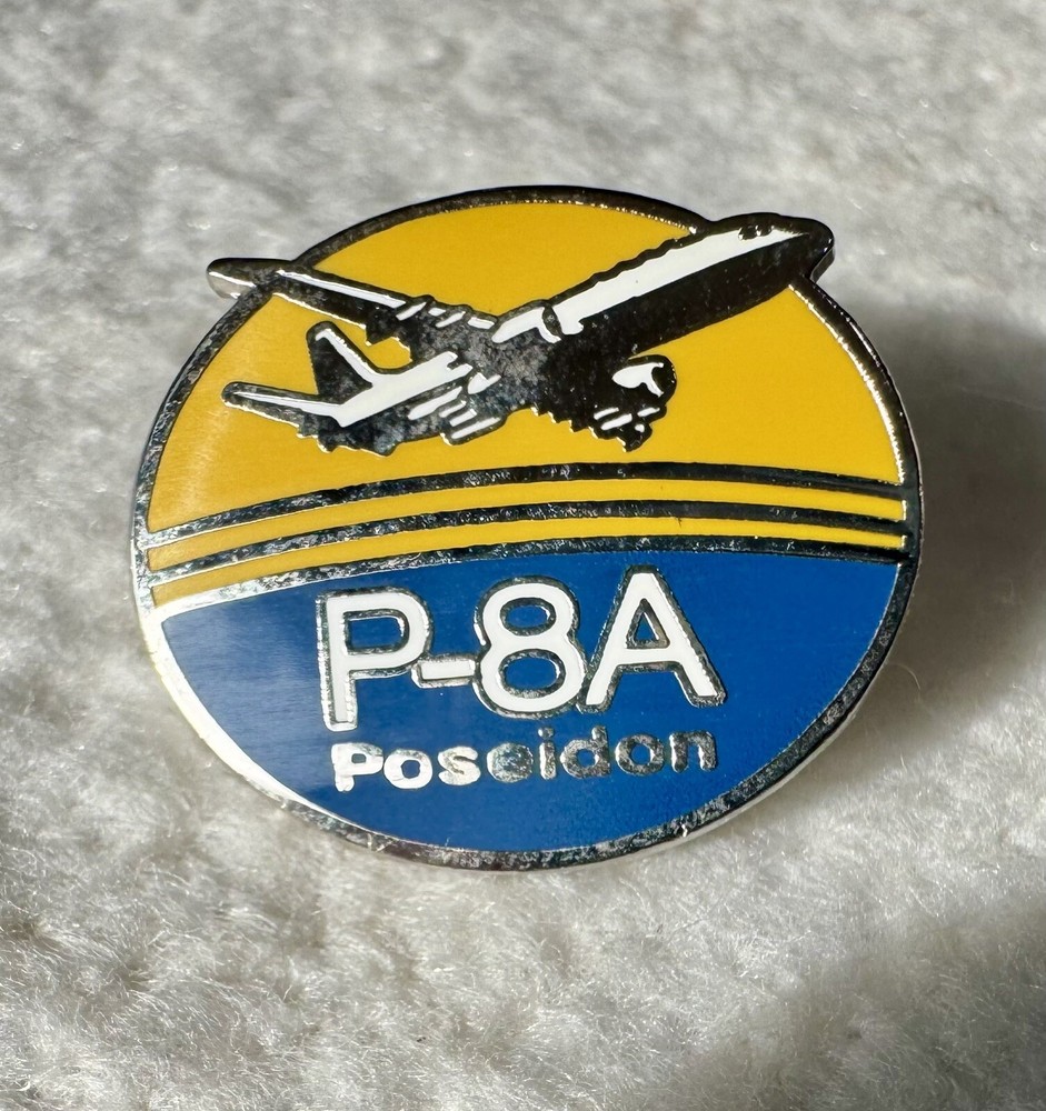 P-8A Poseidon Patch & Pin Set Military Aircraft