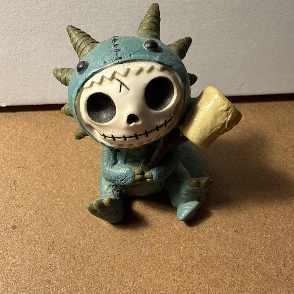 Furrybones Figurine 'Scorchie'.  Summit Collection Skeleton Marshmallow