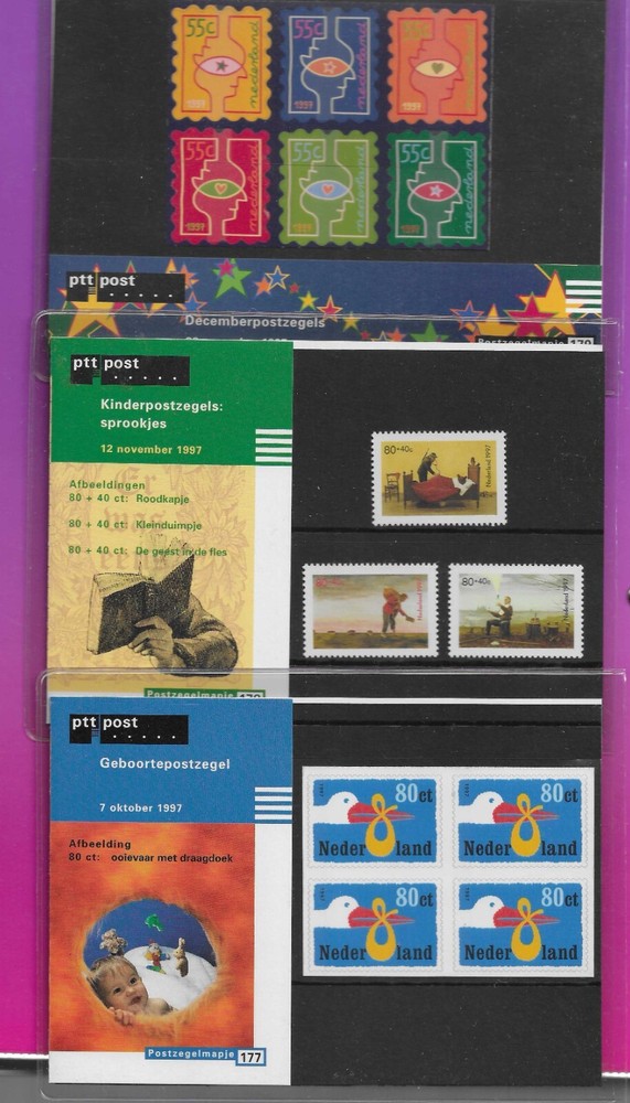 NETHERLANDS  1997 PRESENTATION PACKS